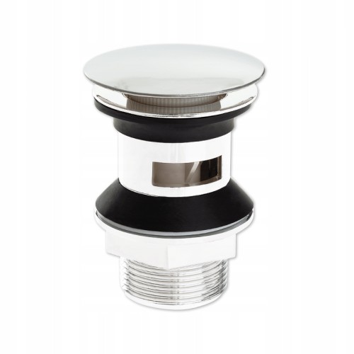 Korek klik-klak do umywalki z przelewem chrom