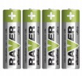 Bateria alkaiczna 1,5V LR6 AA Raver zestaw 4 sztuk