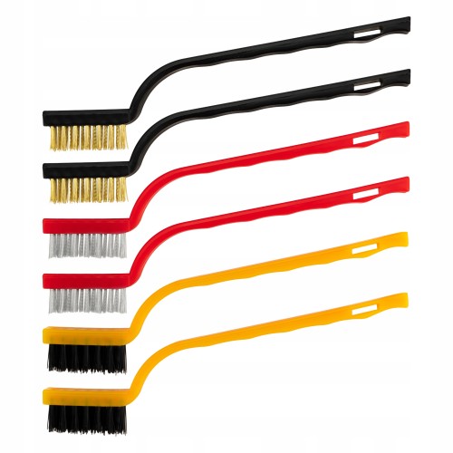 Zestaw szczotek drucianych 17 cm 6 szt. mix 