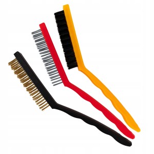 Zestaw drucianych szczotek 21 cm 3 szt. mix