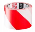 Scley Taśma ostrzegawcza 100m x 8cm biało-czerwona nieklejąca