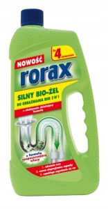 Żel do udrażniania rur Rorax 1L skuteczne udrażnianie i rozpuszczanie