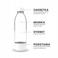 Butelka do Saturatora Dafi 0,5 Biała PushAir