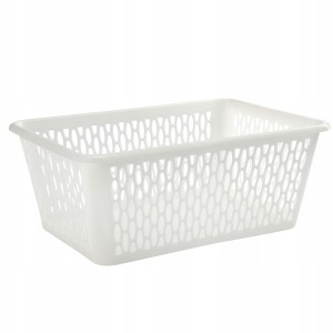 Kosz uniwersalny kremowy organizer 25×16×8 cm do przechowywania