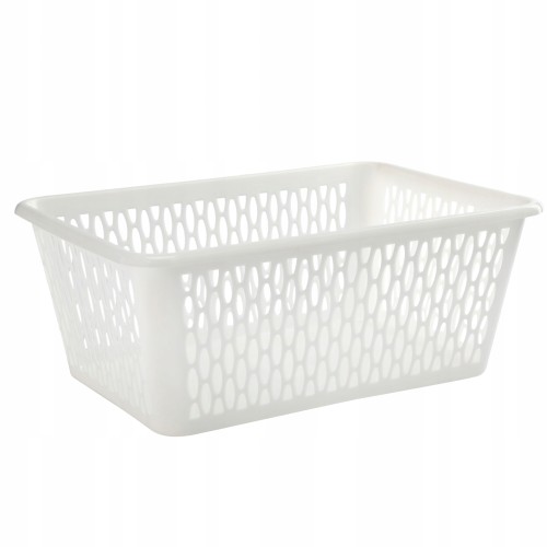 Kosz uniwersalny kremowy organizer 25×16×8 cm do przechowywania