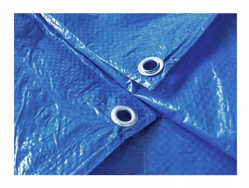Plandeka ochronna niebieska 5x6 m 50 g/m² wodoodporna supermocna