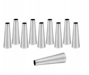 Foremki do wypiekania rurek 10 sztuk ze stali nierdzewnej 9 cm 