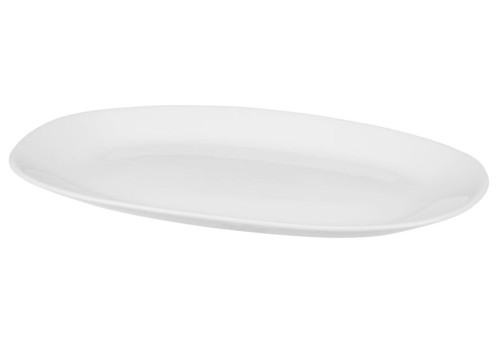 Półmisek 23 x 16,5 cm biały prosty owalny talerz