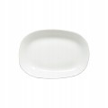Półmisek 23 x 16,5 cm biały prosty owalny talerz