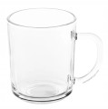 Szklany kubek z uchem 240 ml elegancki i praktyczny do napojów gorących