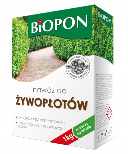 Nawóz do żywopłotu granulat Biopon 1kg