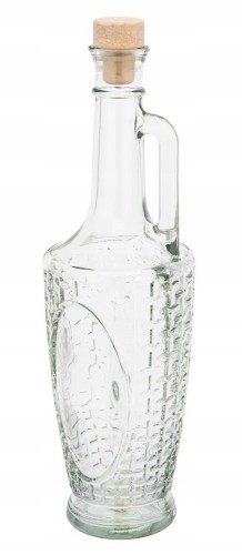 Butelka szklana z korkiem 750 ml do soków, nalewek i przetworów z uchwytem