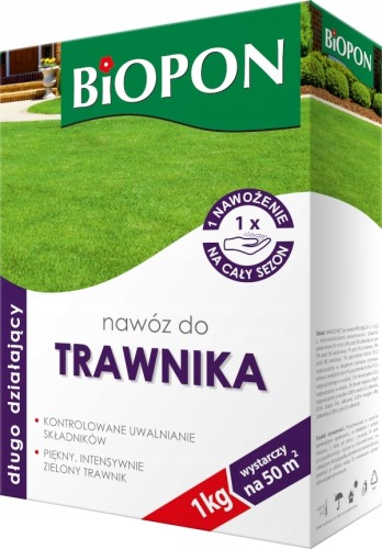 Nawóz granulat do trawy długodziałający Biopon 1kg