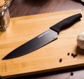 Nóż kuchenny 32 cm stalowy do mięs i warzyw z powłoką non-stick