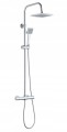 Zestaw natryskowy z deszczownicą chrom 110 cm 1-funkcyjna z termostatem Neo Joko Square