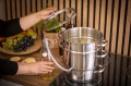 Sokownik parowy 8l ze stali nierdzewnej na gaz i indukcję, z wężykiem