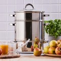 Sokownik parowy 8l ze stali nierdzewnej na gaz i indukcję, z wężykiem