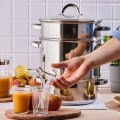 Sokownik parowy 8l ze stali nierdzewnej na gaz i indukcję, z wężykiem