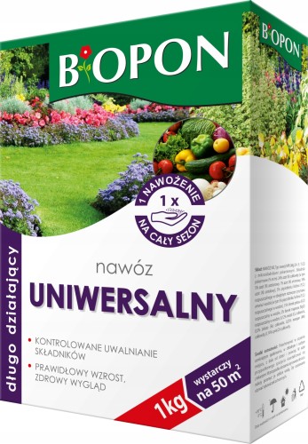 Nawóz do roślin zielonych kwitnących granulat Biopon 1kg