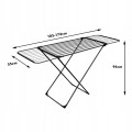 Suszarka balkonowa na pranie, wolnostojąca, czarna, 173x55x94cm