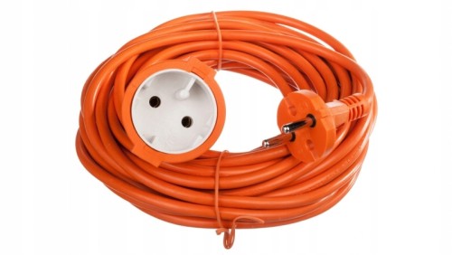 Przedłużacz ogrodowy budowlany 10m 2x1mm