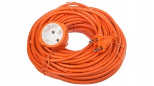 Przedłużacz ogrodowy budowlany 30m 2x1mm