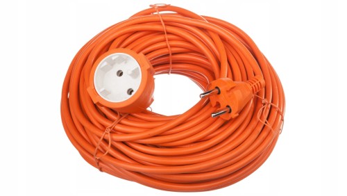 Przedłużacz ogrodowy budowlany 30m 2x1mm