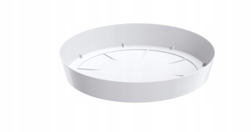 Podstawka pod doniczkę plastikowa Lofly 15,5cm biała