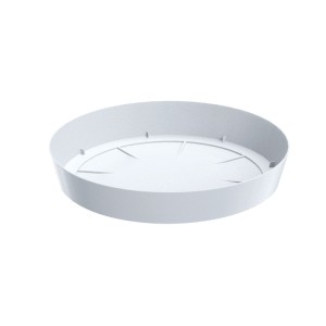 Podstawka pod doniczkę plastikowa Lofly 19cm biała
