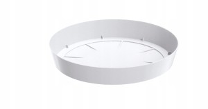 Podstawka pod doniczkę plastikowa Lofly 23cm biała
