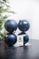 Bombki choinkowe zestaw 4 szt. intensywny granat nietłukące 10 cm lekkie