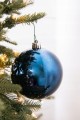 Bombki choinkowe zestaw 4 szt. intensywny granat nietłukące 10 cm lekkie
