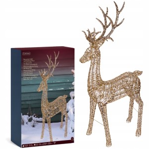 Dekoracja Świąteczna Figurka Renifer LED 3D 5200 diod 270cm