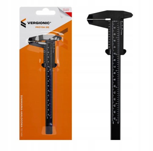 Suwmiarka analogowa czarna lekka uniwersalna 150 mm