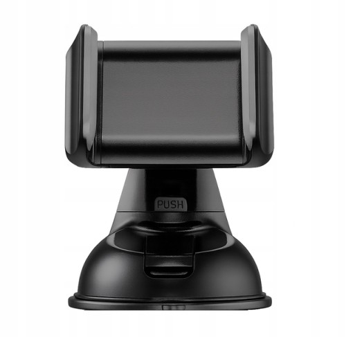 Uchwyt samochodowy do telefonu z przyssawką na kokpit czarny