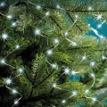 Lampki choinkowe światełka migające zimny biały LED 240 diod 12m