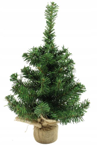 Choinka sztuczna świąteczna mini osłonka z juty 45cm