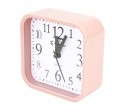 Zegarek budzik stojący kwadratowy 9,5cm minimalistyczny mix