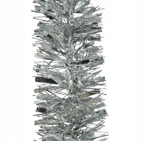 Girlanda łańcuch choinkowy srebrny świąteczny 10x200cm