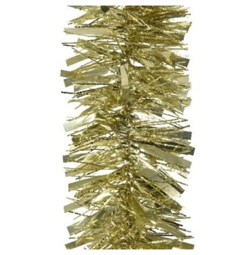 Girlanda łańcuch choinkowy jasny złoty świąteczny 10x200cm