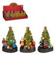 Figurka świąteczna LED choinka dekoracyjna 10 x 8,5 x 16 cm