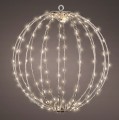 Kula Metalowa Świąteczna Ciepły Biały LED 38cm
