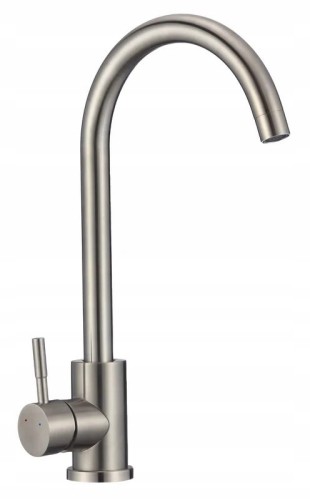 Bateria kuchenna zlewozmywakowa stal szczotkowana jednouchwytowa obrotowa Boco