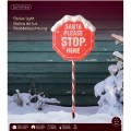 Lampka Świąteczna LED Znak Święty Mikołaj dekoracja zewnętrzna 81cm