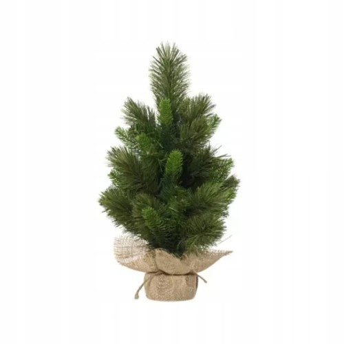 Choinka Sztuczna Świerk mała w worku jutowym 60cm