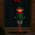 Figurka Świąteczna Elf duży poliestrowy 95cm