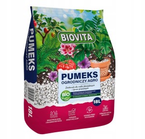 Biovita Pumeks ogrodniczy 18L 100% naturalny BIO drenaż