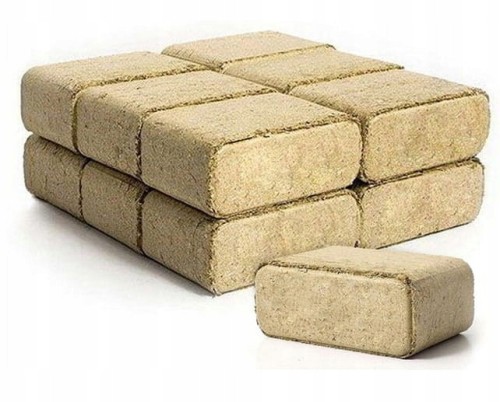 Brykiet liściasty ekologiczny RUF 10kg w kostce wartość opałowa 18 MJ/kg