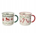 Kubek świąteczny porcelanowy na kawę herbatę 325 ml 1szt