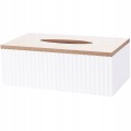 Pojemnik na chusteczki biały MDF dozownik do chusteczek 13,5x9 cm